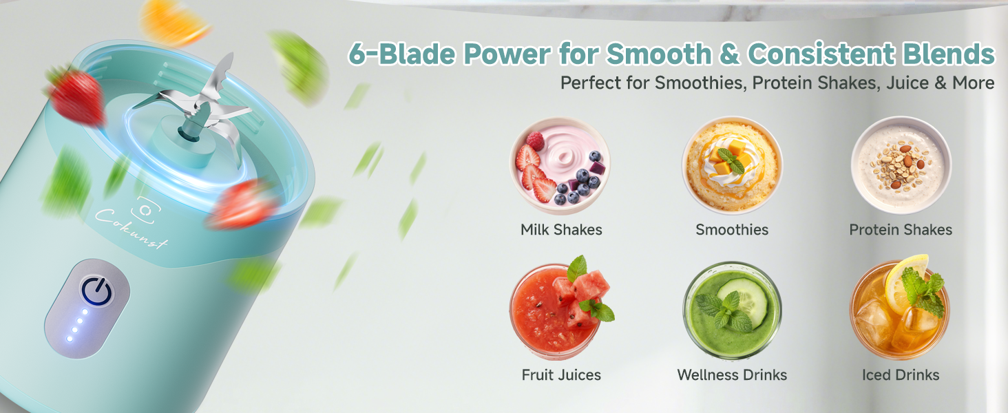 Portable Rechargeable Mini Juicer Blender